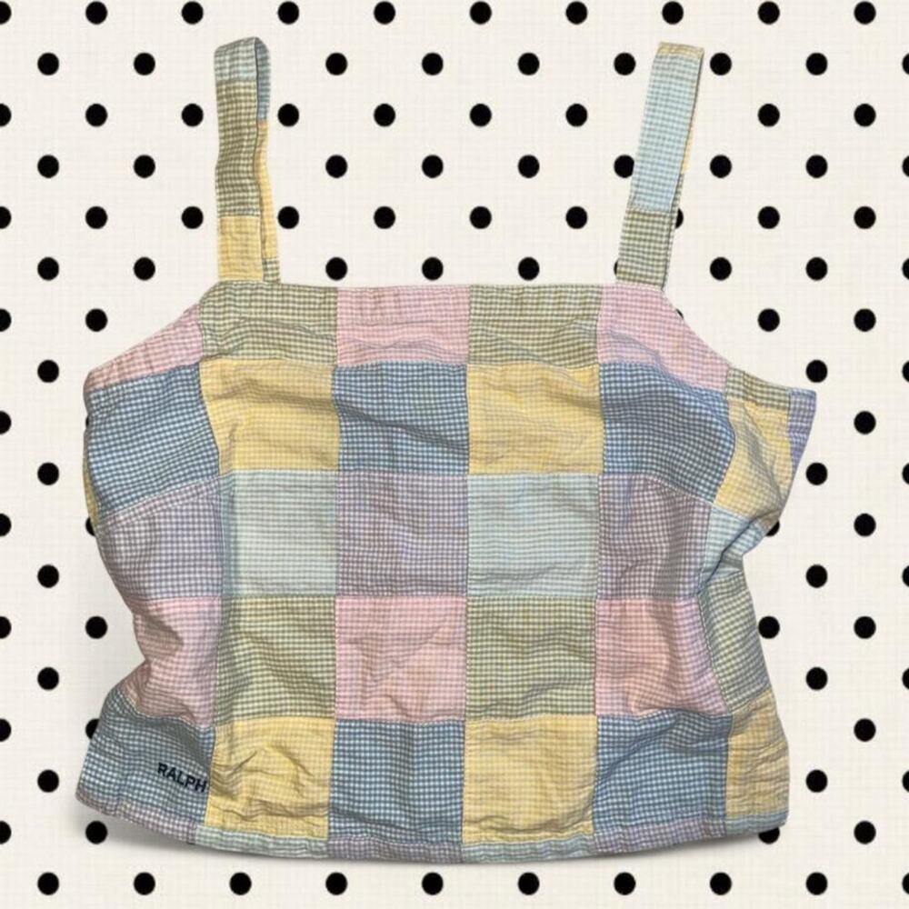 90s vintage ralph lauren pastel tank